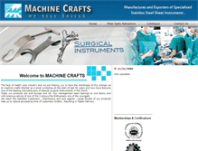 Tablet Screenshot of machinecrafts.com